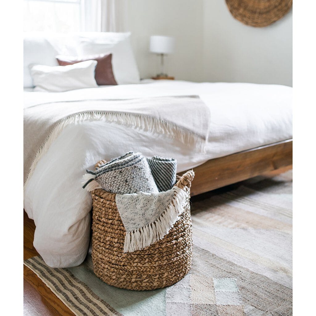 Handmade Alpaca Throw in Chunky Gray Weave - Image 3