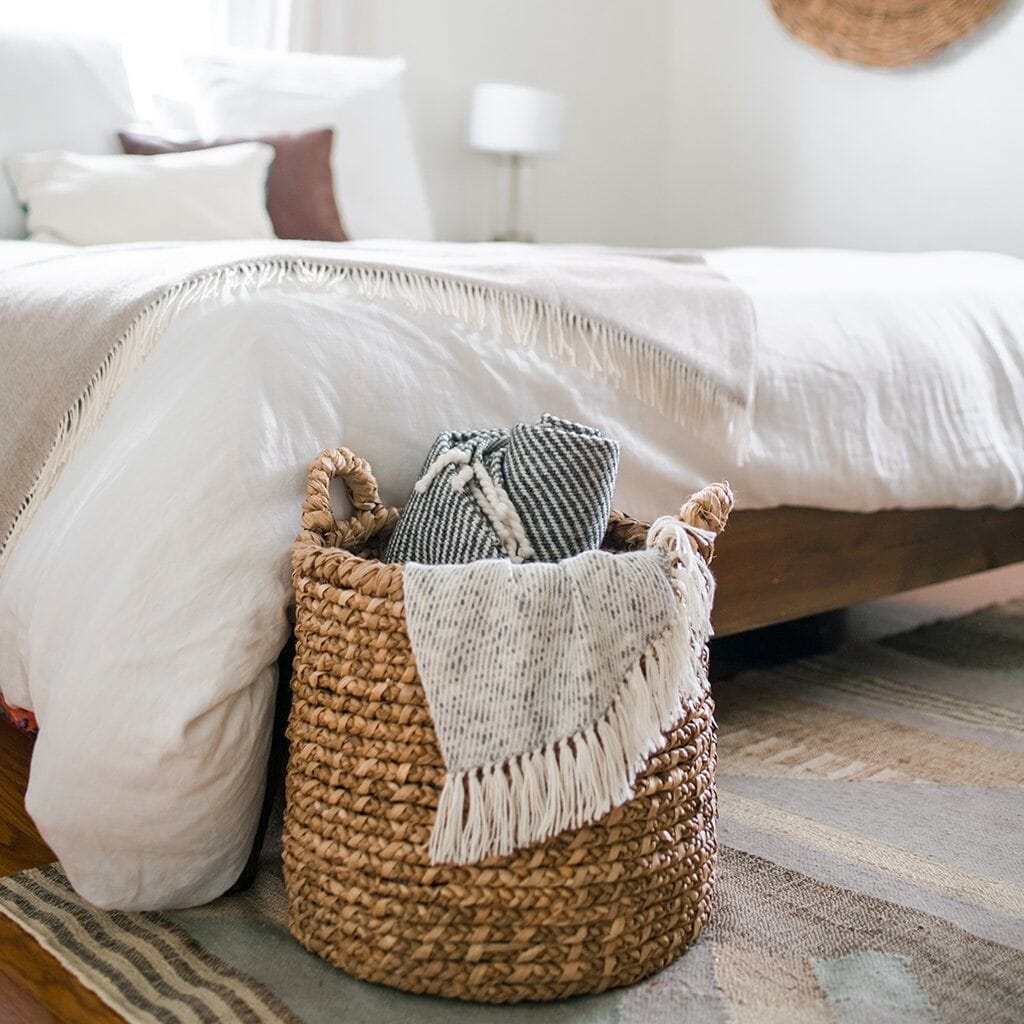 Handmade Alpaca Throw in Heathered Gray - Image 3