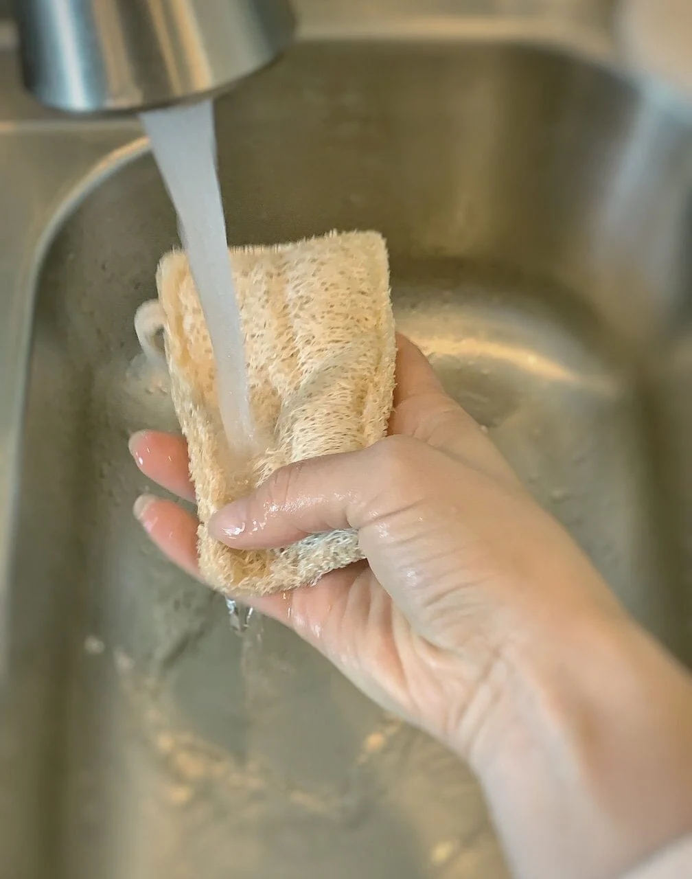 Biodegradable Double Layer Loofah Sponges (3 Pack) - Image 4