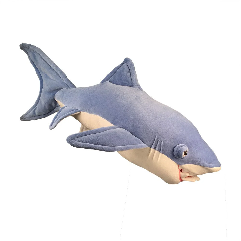 Plush Shark Soft Sculpture and Pillow - Image 3
