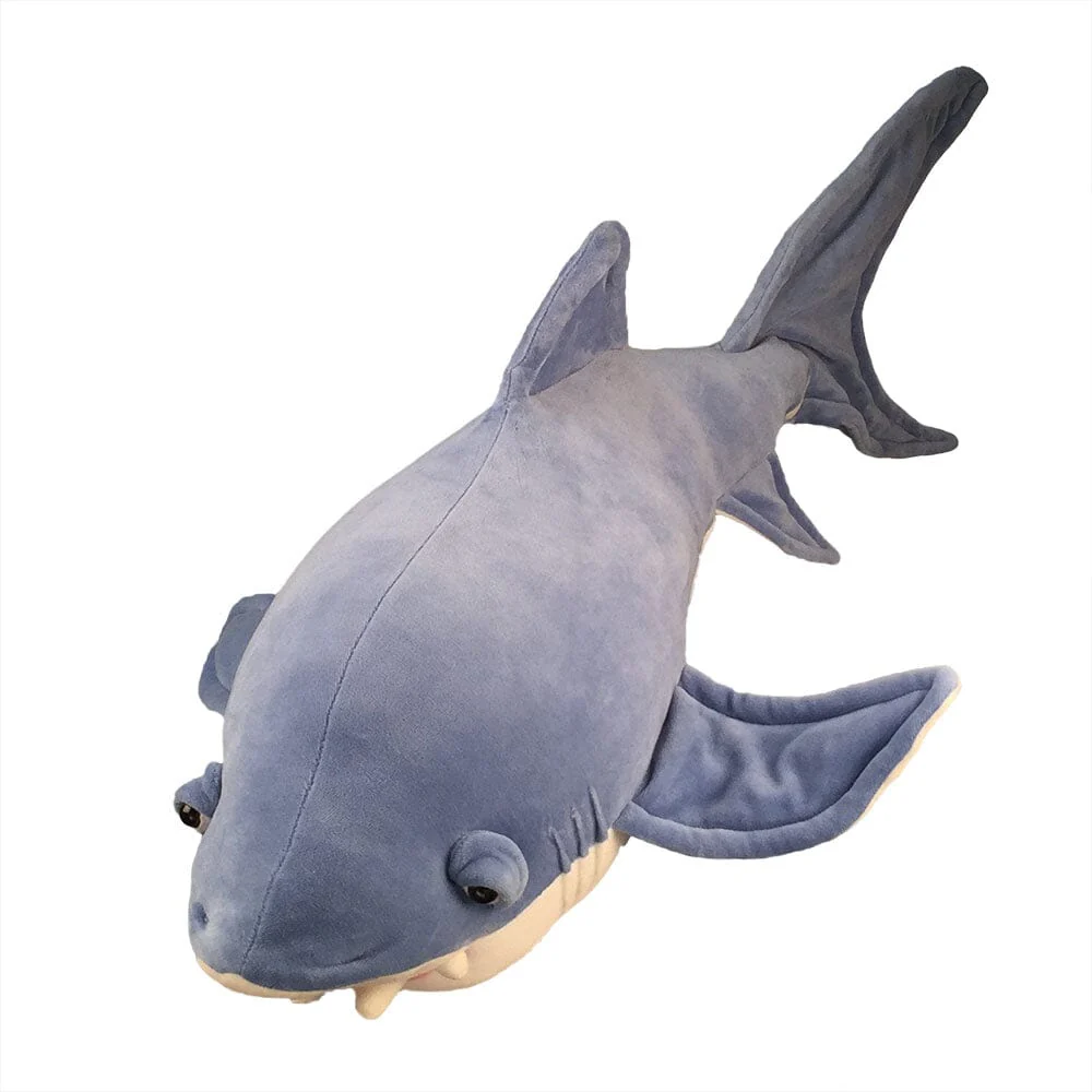 Plush Shark Soft Sculpture and Pillow - Image 4
