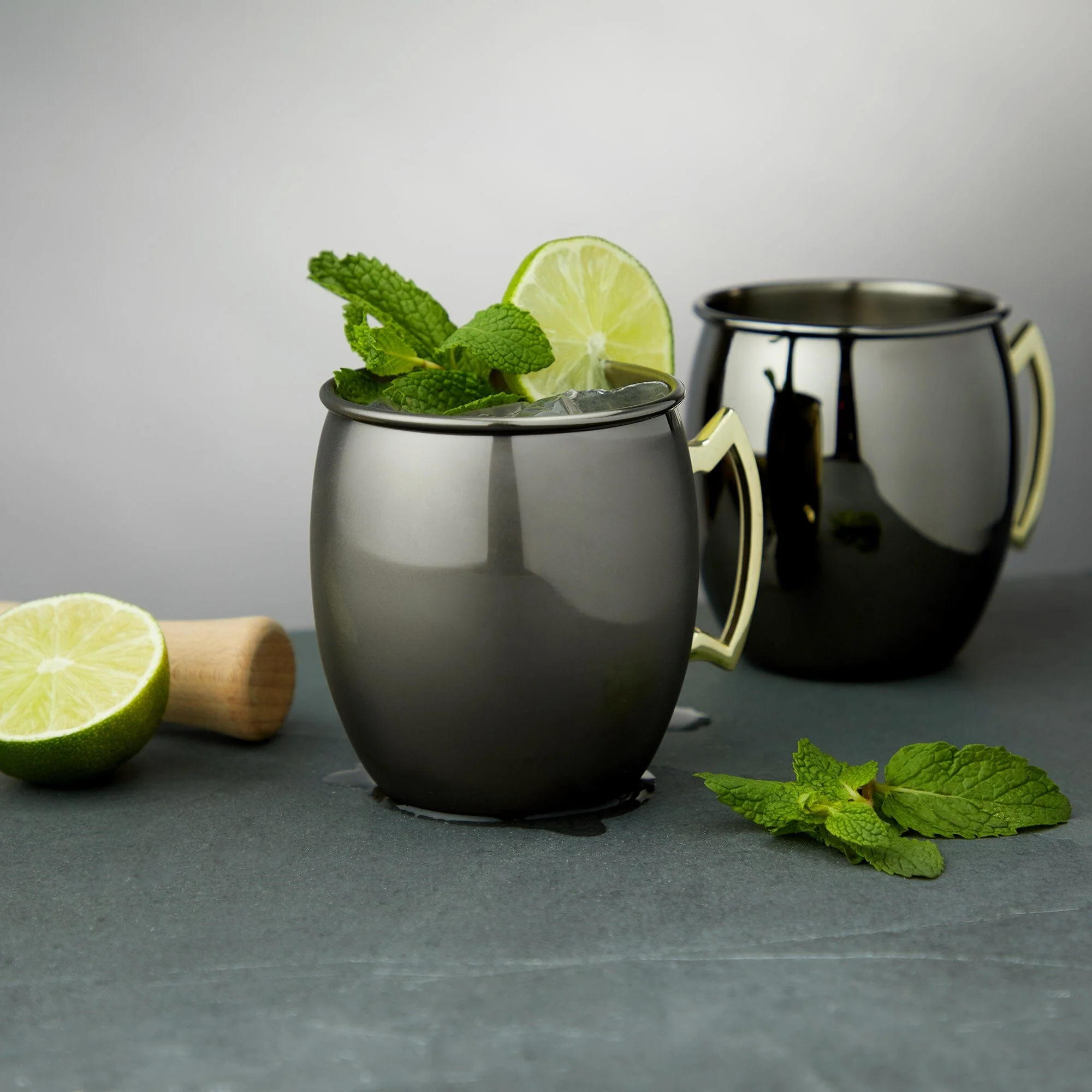 TRUE Moscow Mule Mugs in Black (Set of 2) - Image 3